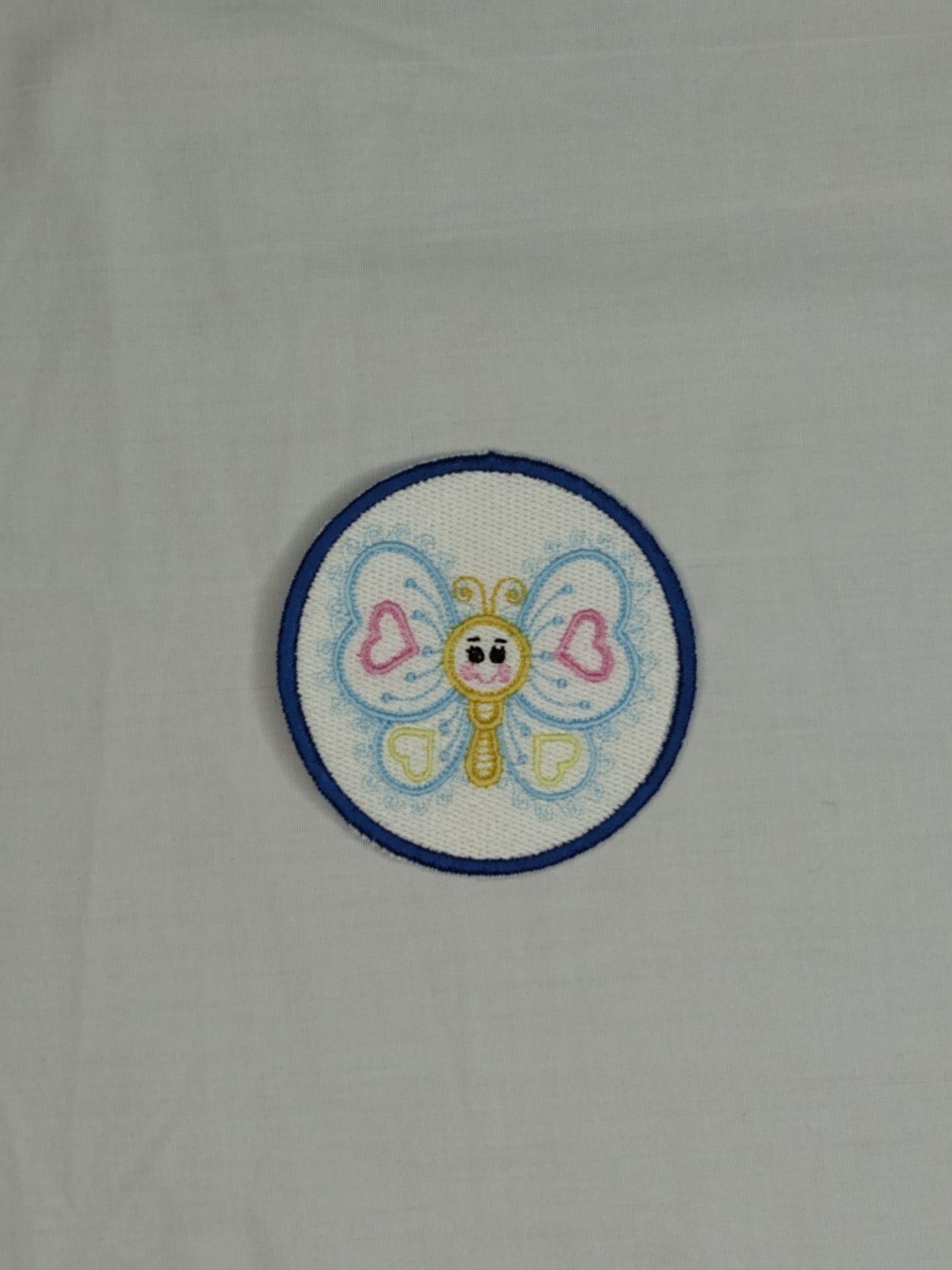 Blue Butterfly Patch 3" Easter Spring Summer Patch Iron-on/Sew-on