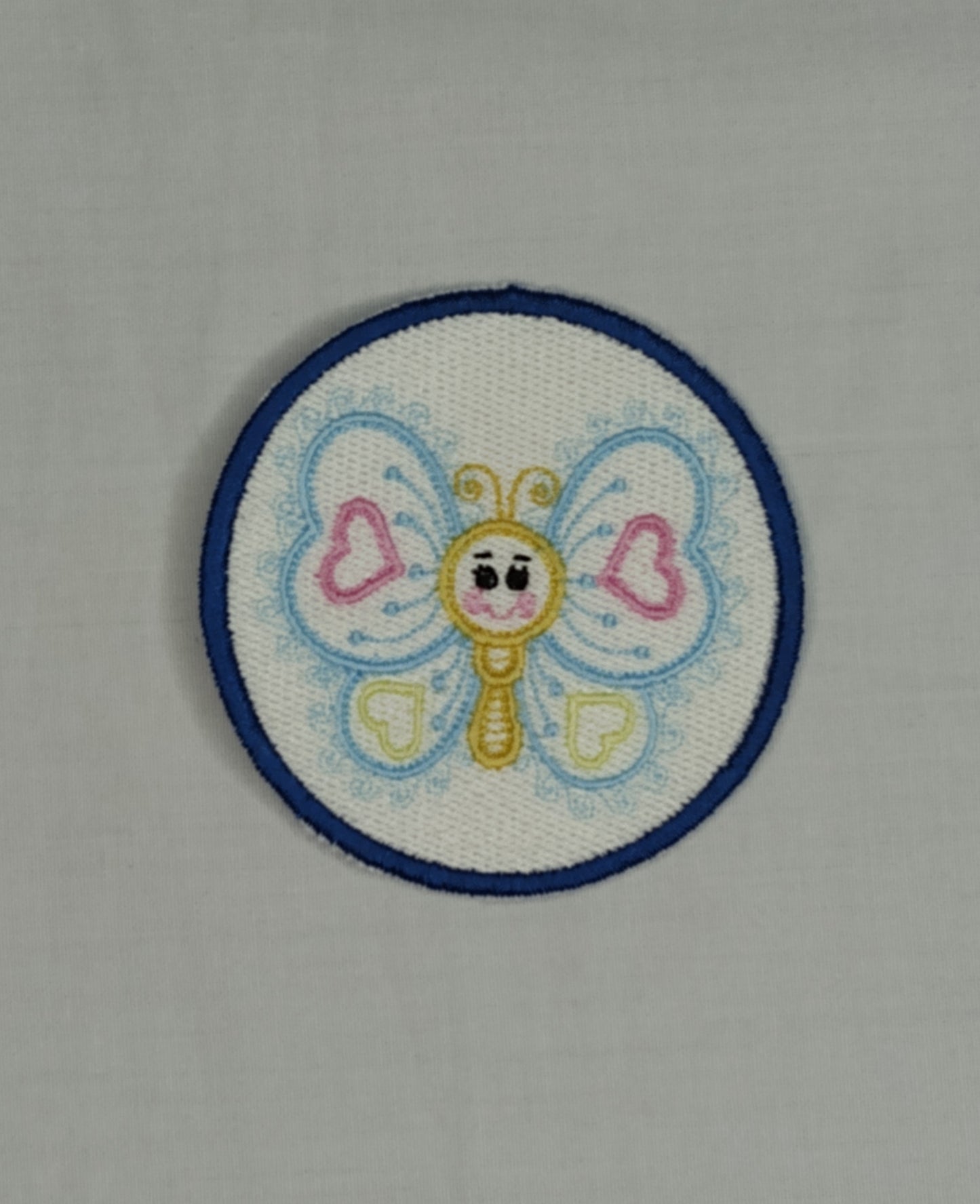 Blue Butterfly Patch 3" Easter Spring Summer Patch Iron-on/Sew-on