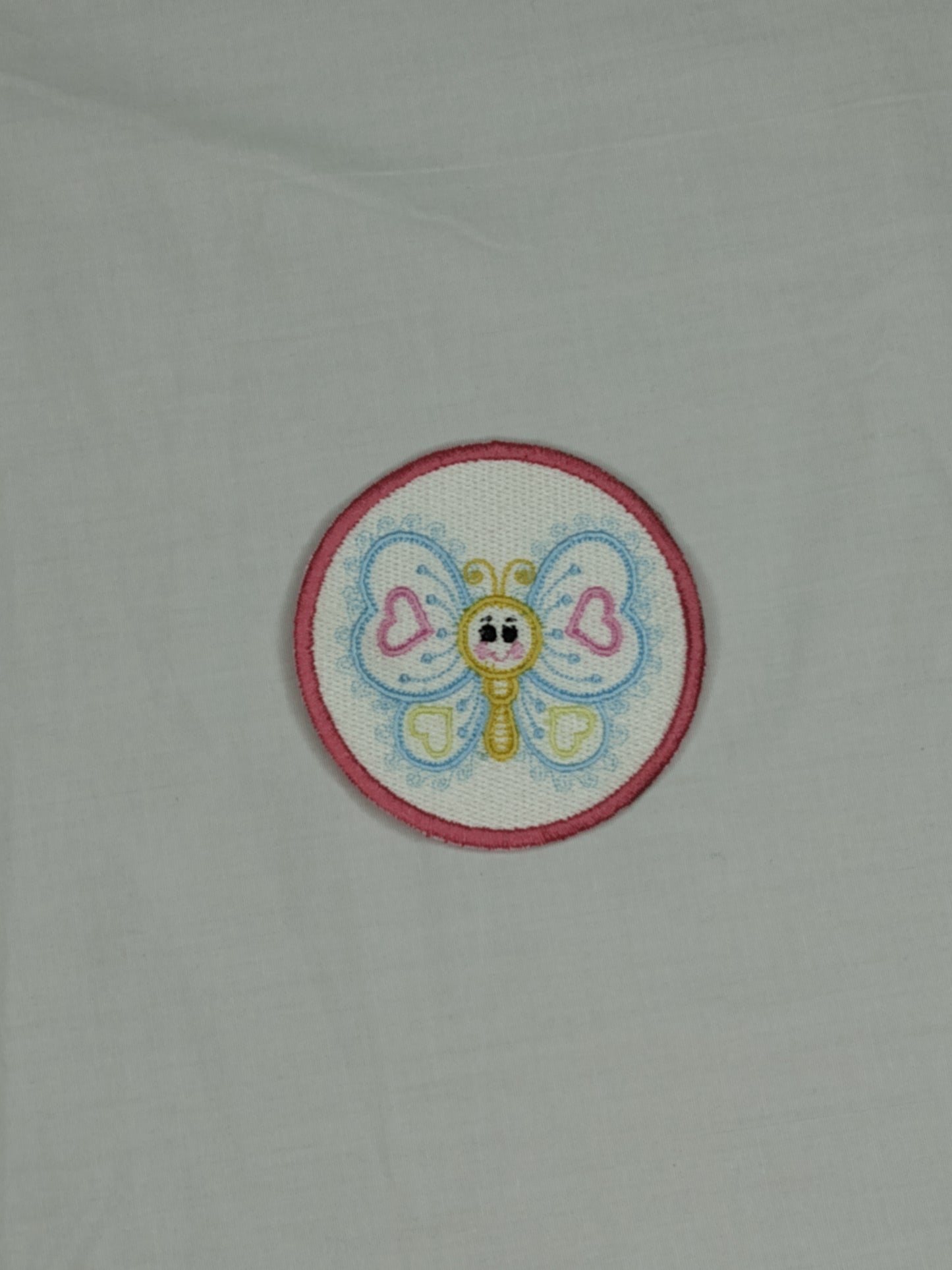 Pink Butterfly Patch 3" Easter Spring Summer Patch Iron-on/Sew-on